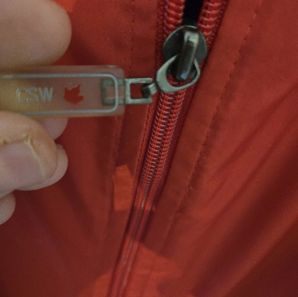 Vintage Canada Sportswear CSW Rain Jacket Mens Size XL Red Black lightweight Can - Picture 4 of 8